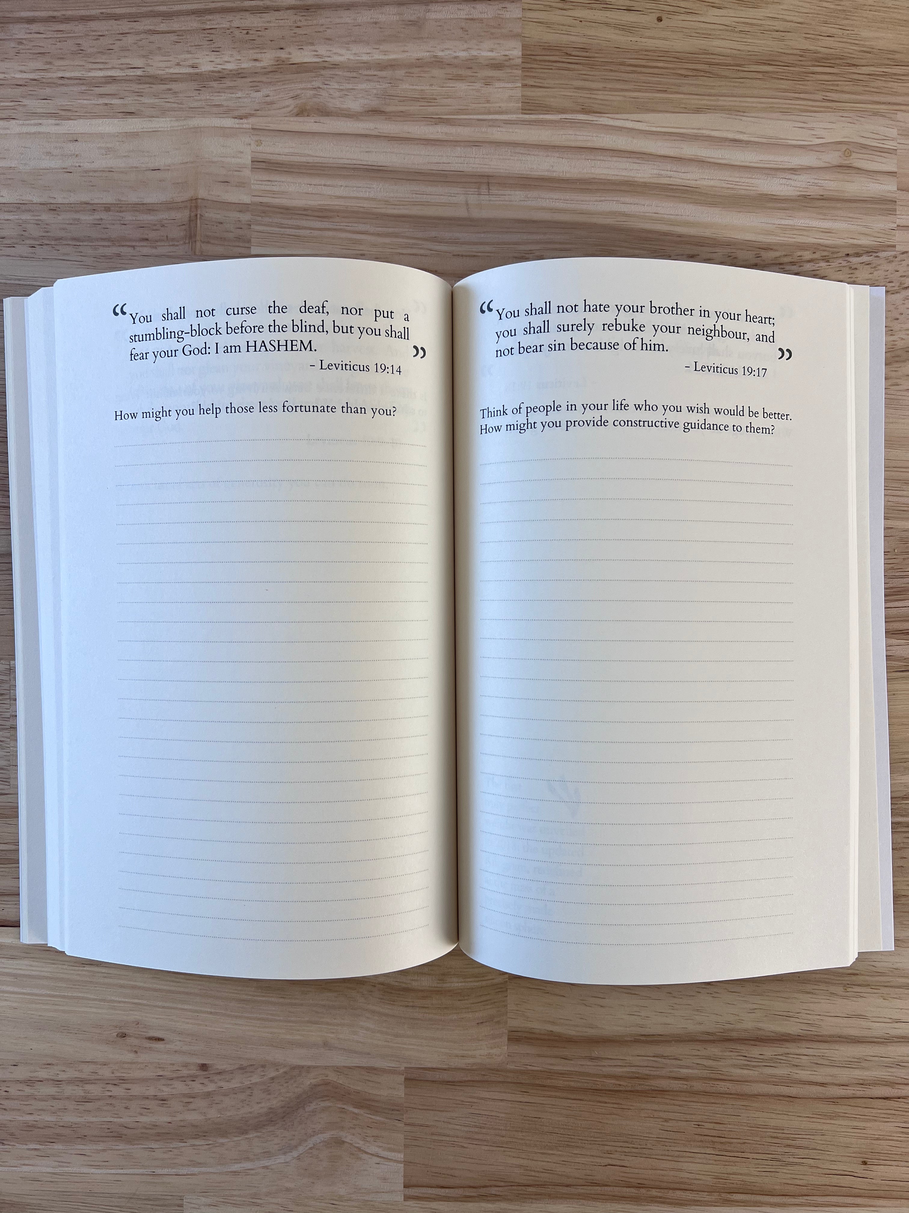 Thou Shalt Journal: A Torah-Based Prompt Journal